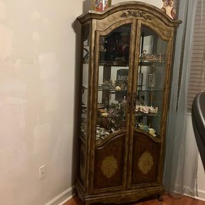 Living room dresser with light
